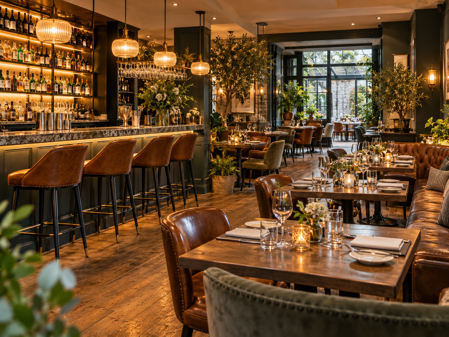 Premium independent restaurant interior
